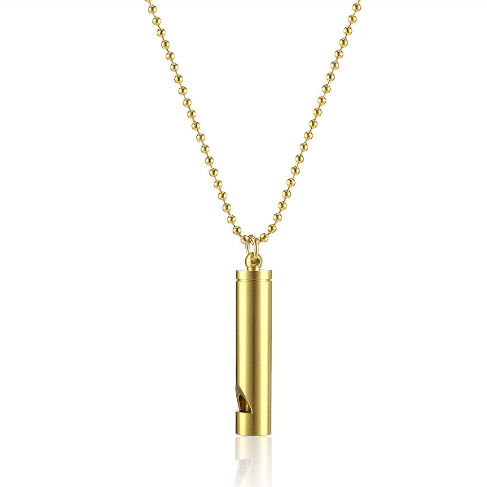 Hip Hop Dicco Blowing Whistle Necklace Treble