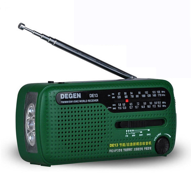 Hand-cranked Solar Rechargeable Radio Portable