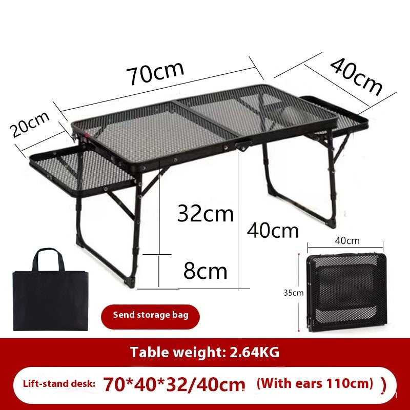 Outdoor Folding Table Round Picnic Camping