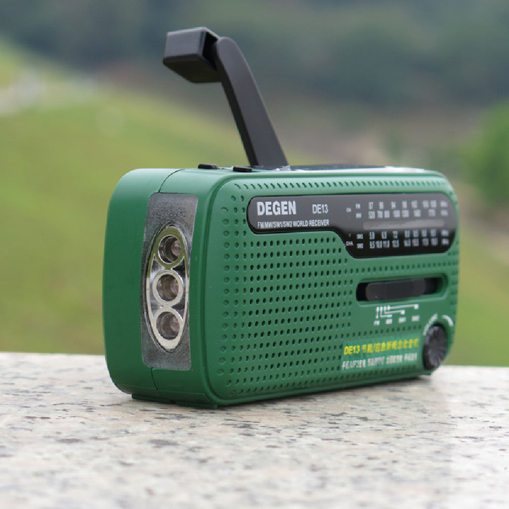 Hand-cranked Solar Rechargeable Radio Portable