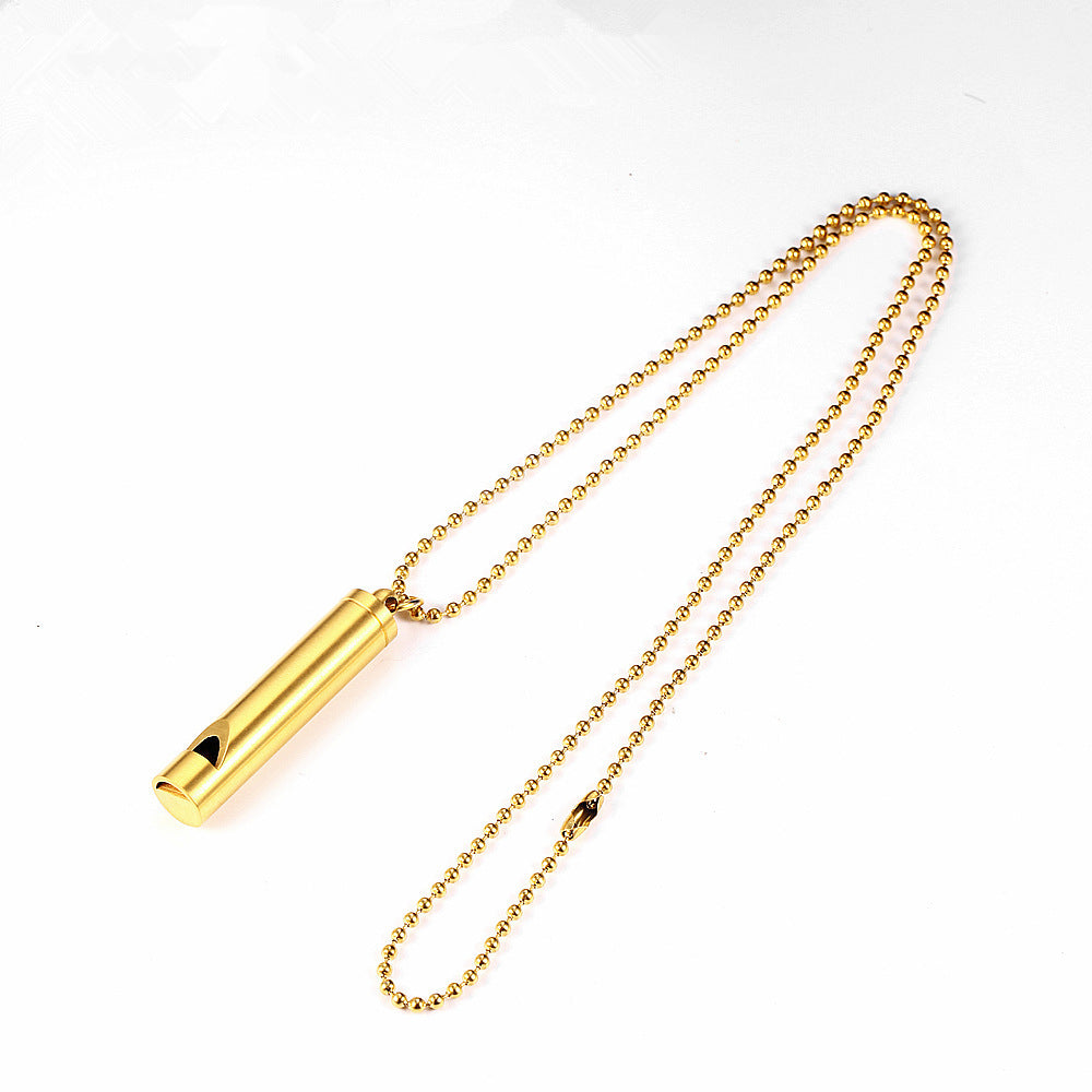 Hip Hop Dicco Blowing Whistle Necklace Treble
