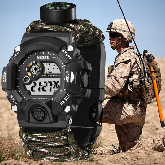 Multifunctional Parachute Cord Waterproof Watch