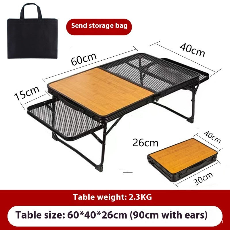 Outdoor Folding Table Round Picnic Camping
