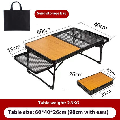 Outdoor Folding Table Round Picnic Camping