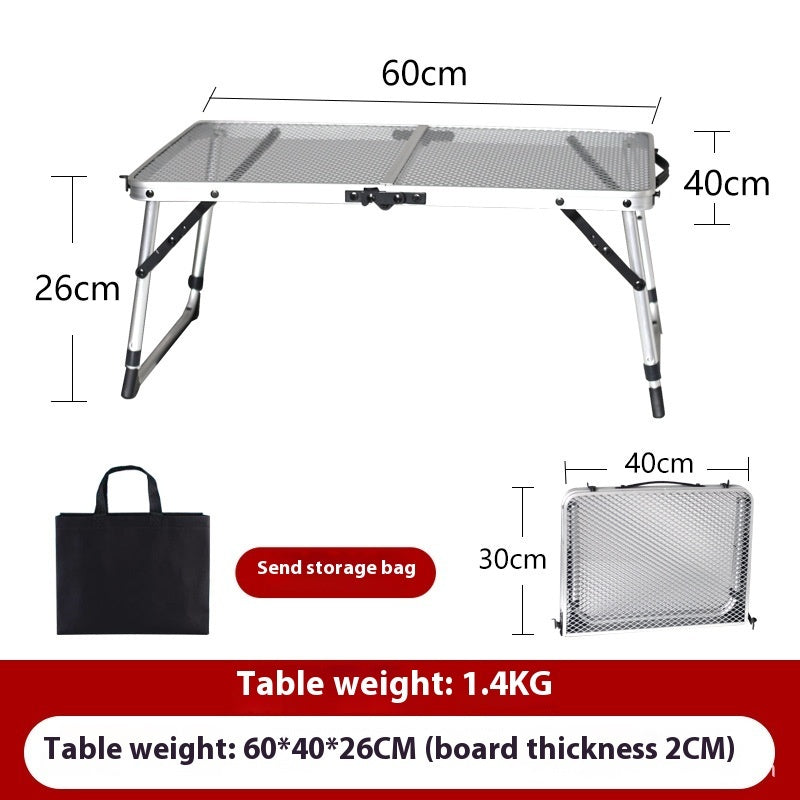 Outdoor Folding Table Round Picnic Camping
